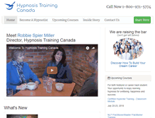 Tablet Screenshot of hypnosistrainingcanada.com
